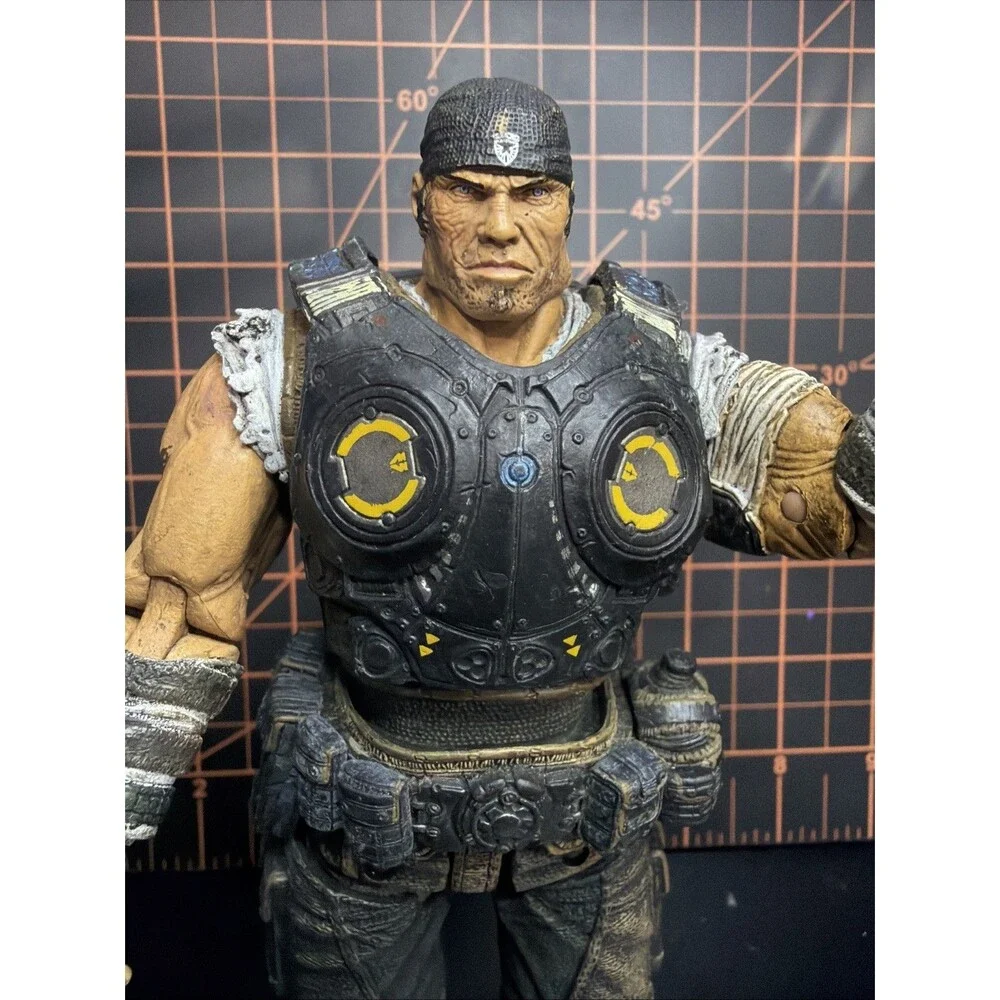 NECA Gears of War Marcus Fenix 7” Action Figure 2011 Epic Games READ See Pics!